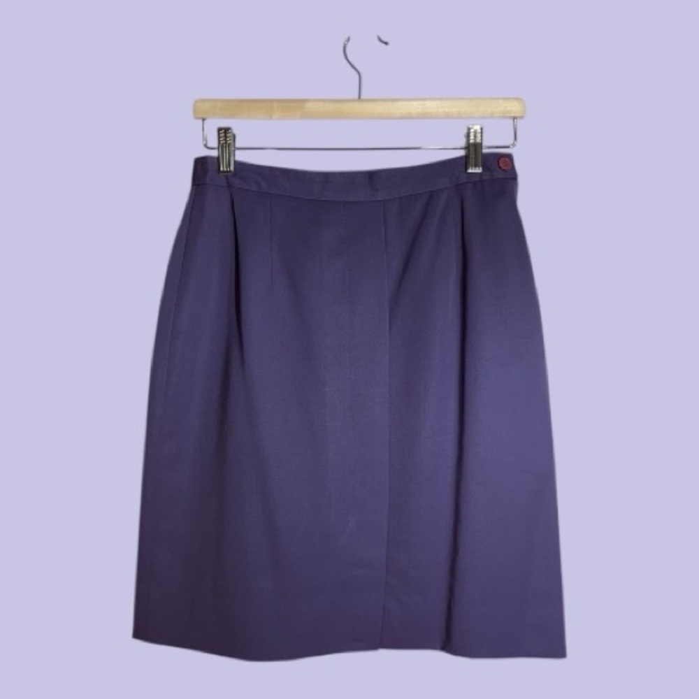 Marc D’Alcy for Belaner Vintage A-Line Skirt 100% Wool Made in Hong Kong, Size 8